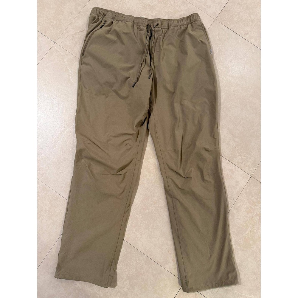 L.L. Bean Vista Camp Pants Men's XL 34" Inseam Khaki Tan Sorona Stretch Hiking‎